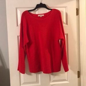 Red loose fitting sweater
